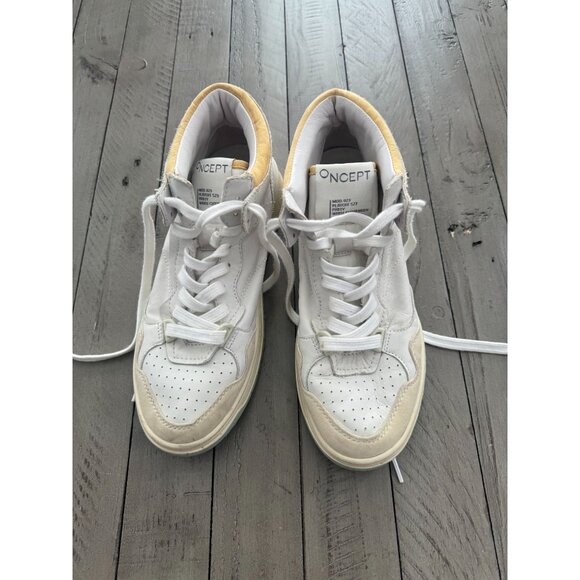 ONCEPT Philly Playoff SS23 White Cloud Multi Leather Mid Top Sneakers Size 6.5 - Picture 2 of 7